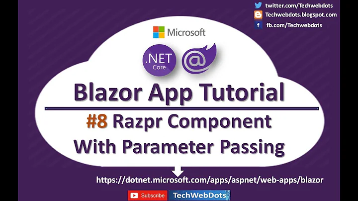 Blazor Component with parameter passing