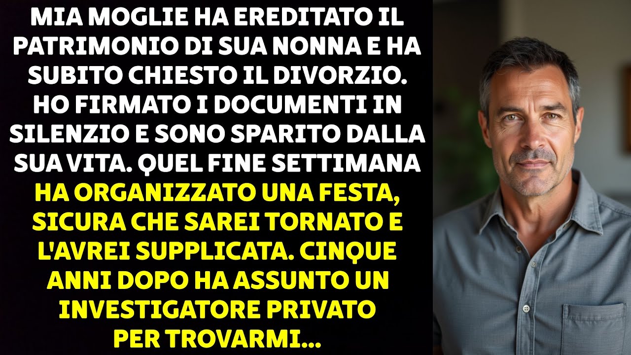 MIA MOGLIE HA EREDITATO IL PATRIMONIO DI SUA NONNA E HA SUBITO CHIESTO IL DIVORZIO...