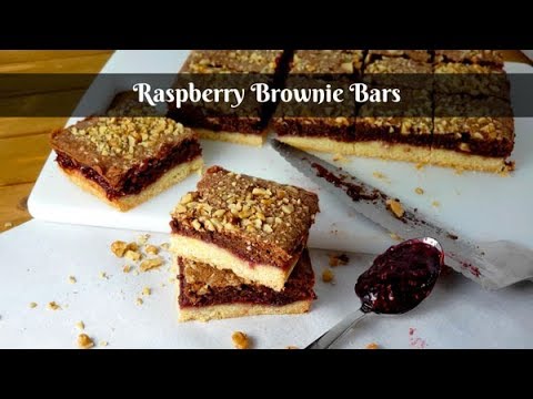 Raspberry Brownie Bars | How to Make Bar Cookies | Amy Learns to Cook