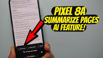 Google Pixel 8a : SUMMARIZE Webpages Tutorial  (AI Feature Spotlight)!