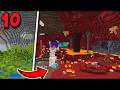 What would a day in Minecraft be like in the Nether and the Overworld?