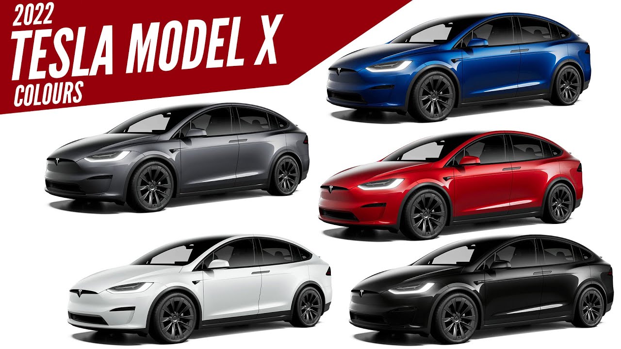 2022 Tesla Model X - All Color Options - Images | Autobics - Youtube
