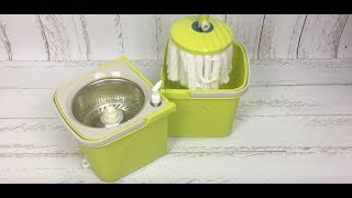 МАЛЕНЬКАЯ СУПЕР ШВАБРА и ведро с отжимом для уборки Spin Mop Фулмар.ру