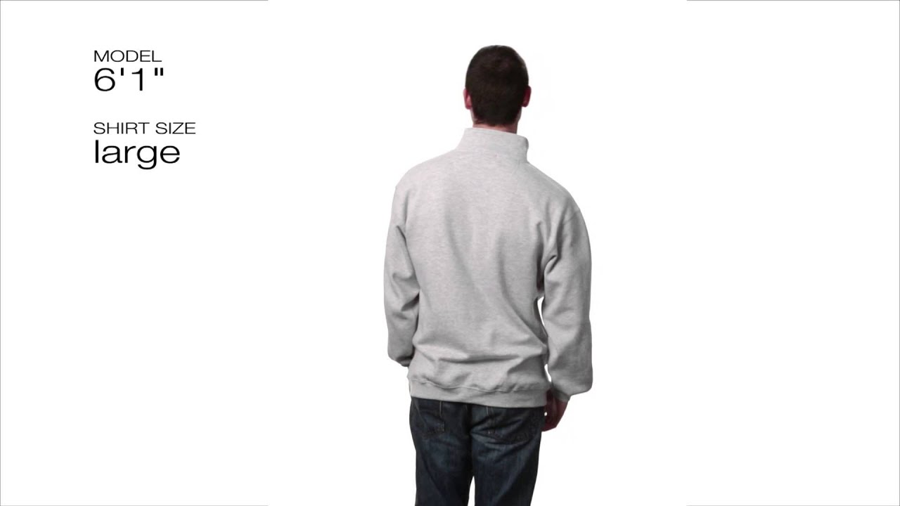 Embroidered Men's 1/4-Zip Sweatshirt - F253