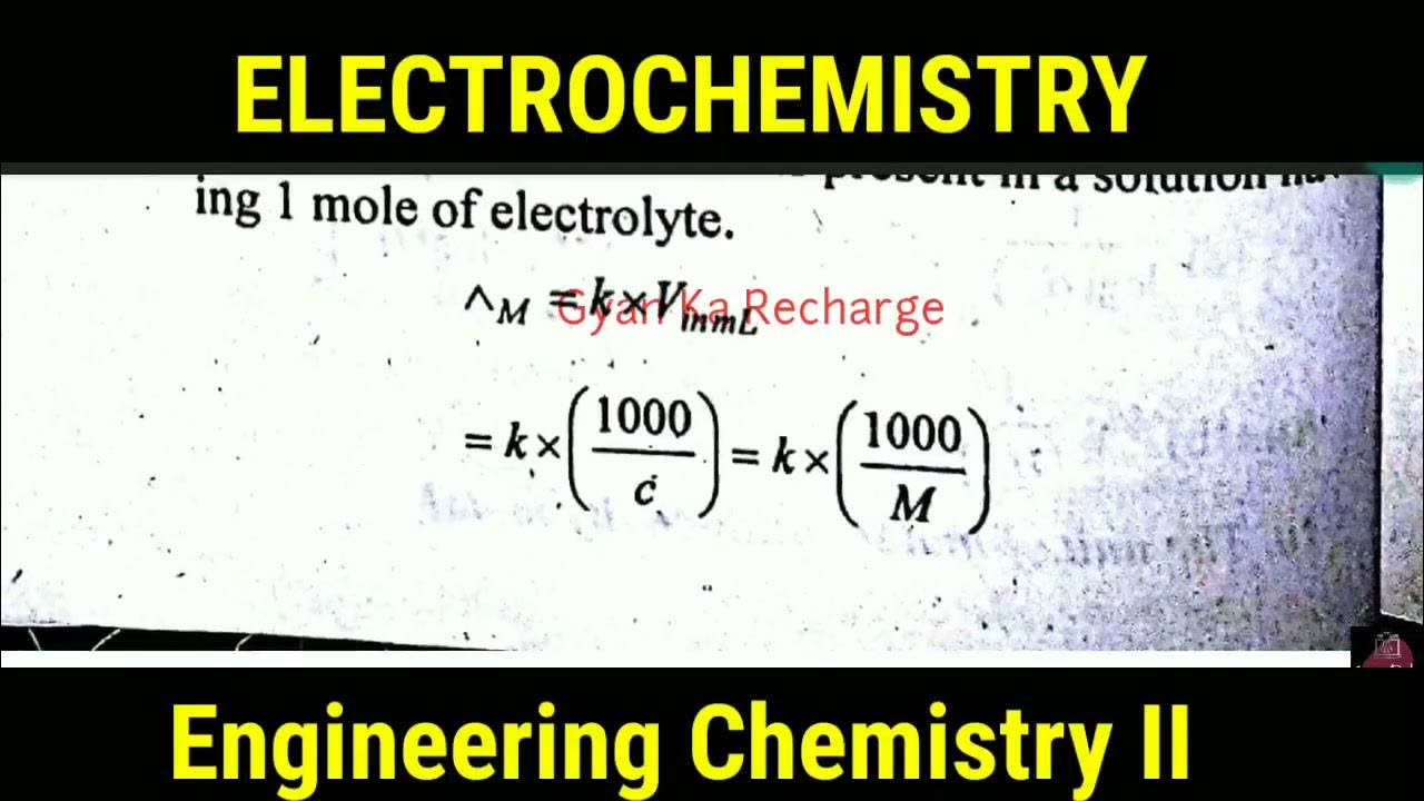 Electrochemistry 2nd Semester diploma 2nd semester applied Chemistry Important Notes YouTube
