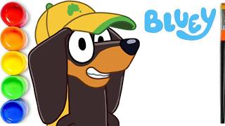 How To Draw Snickers From Bluey Easy