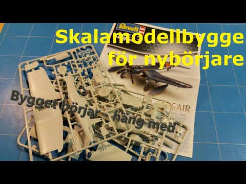 Vi börjar bygga i serien "Börja med skalamodellbygge som din nya hobby" - Del 1 F4U-4 Corsair