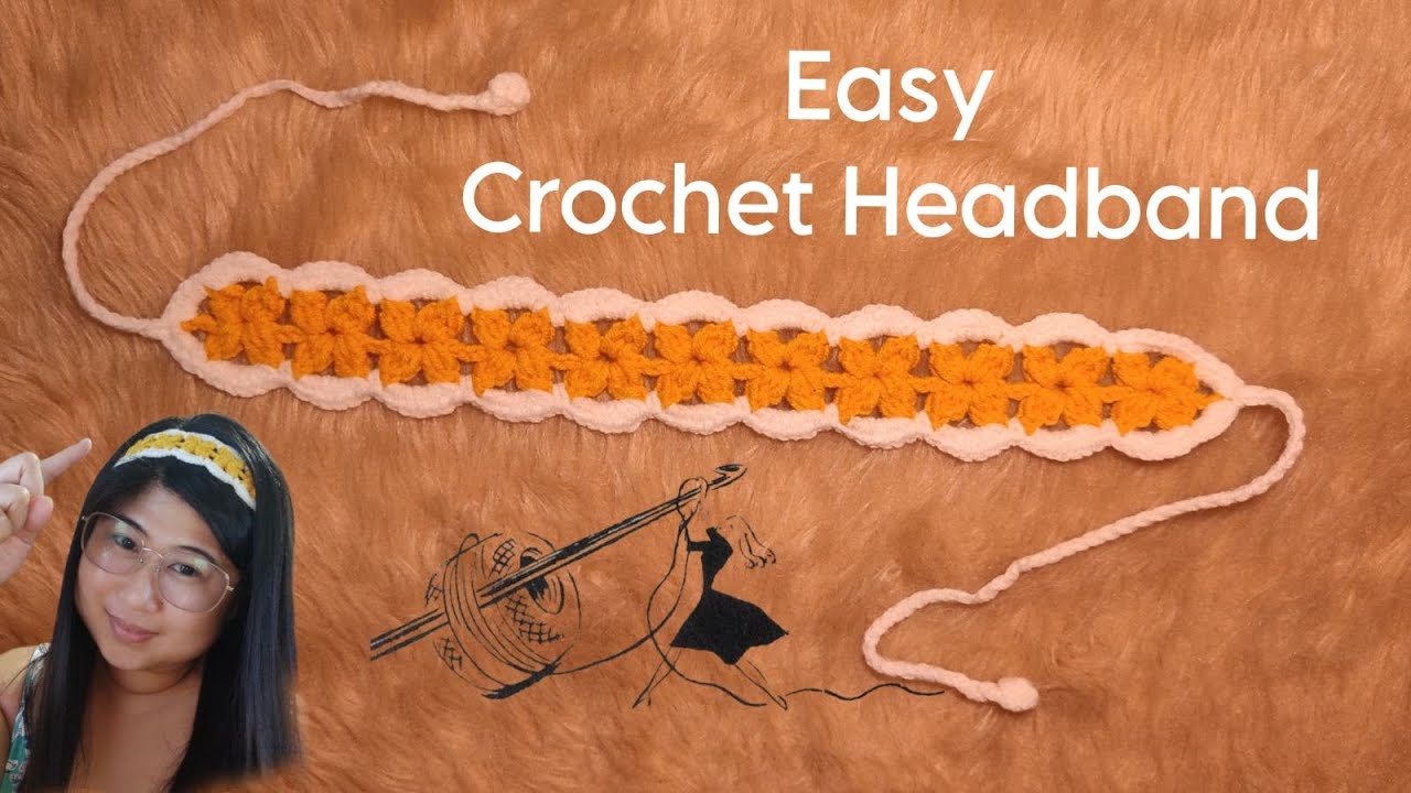 EASY CROCHET FLOWER HEADBAND TUTORIAL YouTube