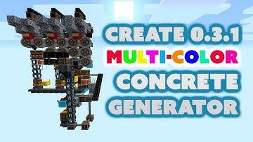 Create Mod Infinite Multi-Color Concrete Generator!