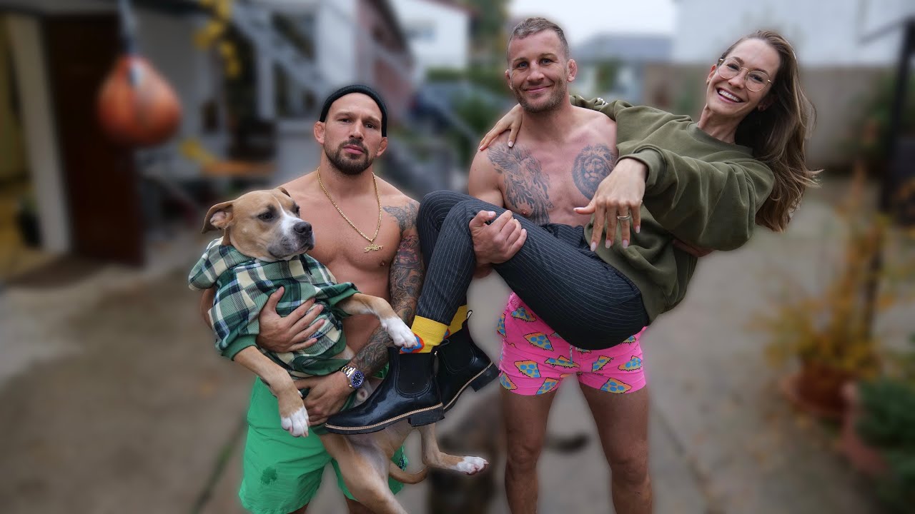 Eisbaden mit Herrn und Frau Pütz