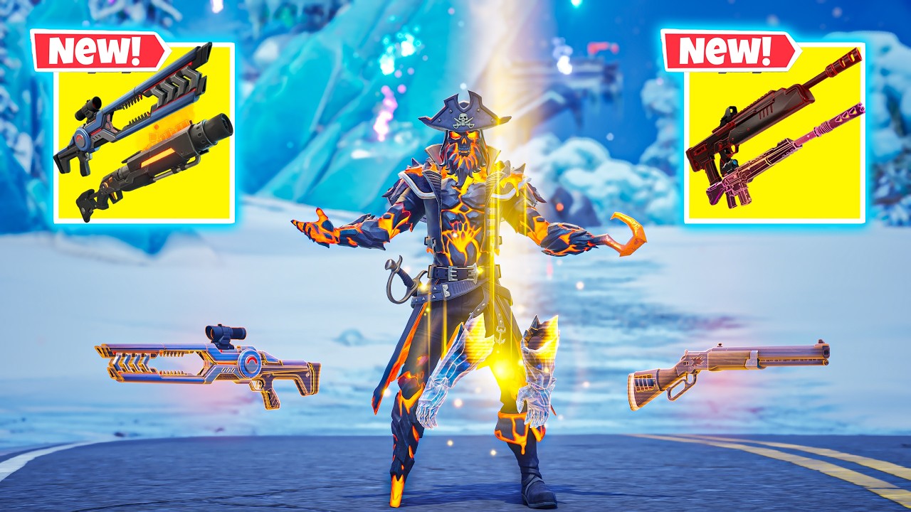Pyreheart Vs All New Exotic Weapons New Fortnite Chapter 7 Season 2 