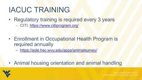 Animal Care and Use at WVU Introductory Video