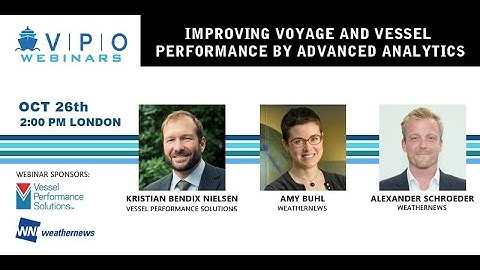 Webinar: Improving voyage and vessel performance by advanced analytics