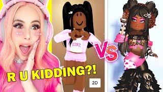 Reacting To Your ROBLOX AVATAR vs ROYALE HIGH AVATAR... Roblox Royale High