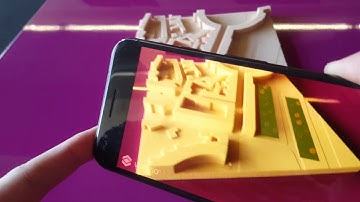 AR Vuforia Model Target Demo (CNC City Tile)