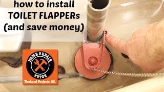 How to Replace a Toilet Flapper Valve -- by Home Repair Tutor