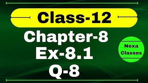 Class 12 Ex 8.1 Q8 Math | Chapter8 Class12 Math | Application of Integrals | Ex 8.1 Q8 Class 12 Math