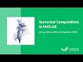 Solving Ordinary Differential Equations Using MATLAB