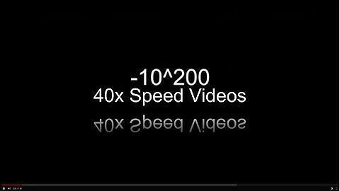 Terminusfinity To Terminusfinity 40x Faster / 40x Speed Videos