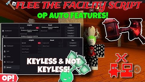 *Roblox 🔨Flee The Facility New✨ Script/Hack🔥 Auto Computers(Safe In Beast),Auto Capture All(Beast😎)