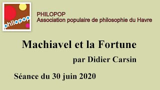 Machiavel et la fortune