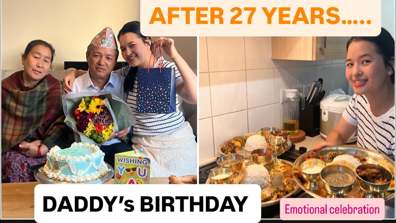 After 27 Years, We Finally Celebrated Dad’s Birthday! || khushmita Gurung || 