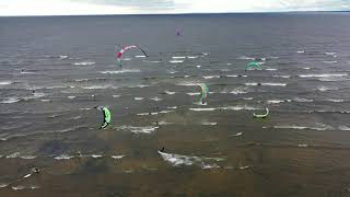 Cъемки кайта с дрона в Сестрорецке (Kitesurfing from drone) full version