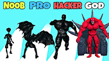 NOOB vs PRO vs HACKER vs GOD in Black Hero 3D