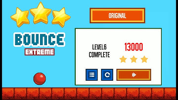 Bounce original Level 6 - how to get 3 star