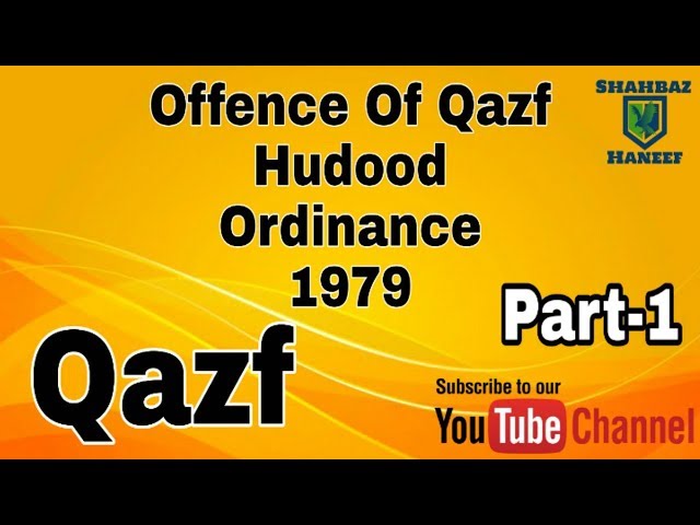 Offence of Qazf |Introduction| Hudood Ordnance 1979 | complete course 2019 class=