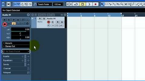 Cubase 5 * How to  Record Audio