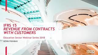 IFRS 15: Revenue recognition from Contracts with Customers