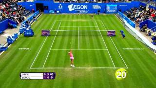 New Wta Record Lisicki Hits 27 Aces