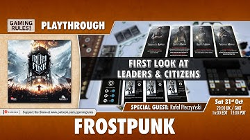 Frostpunk the board game: Playthrough with Leaders & Citizens