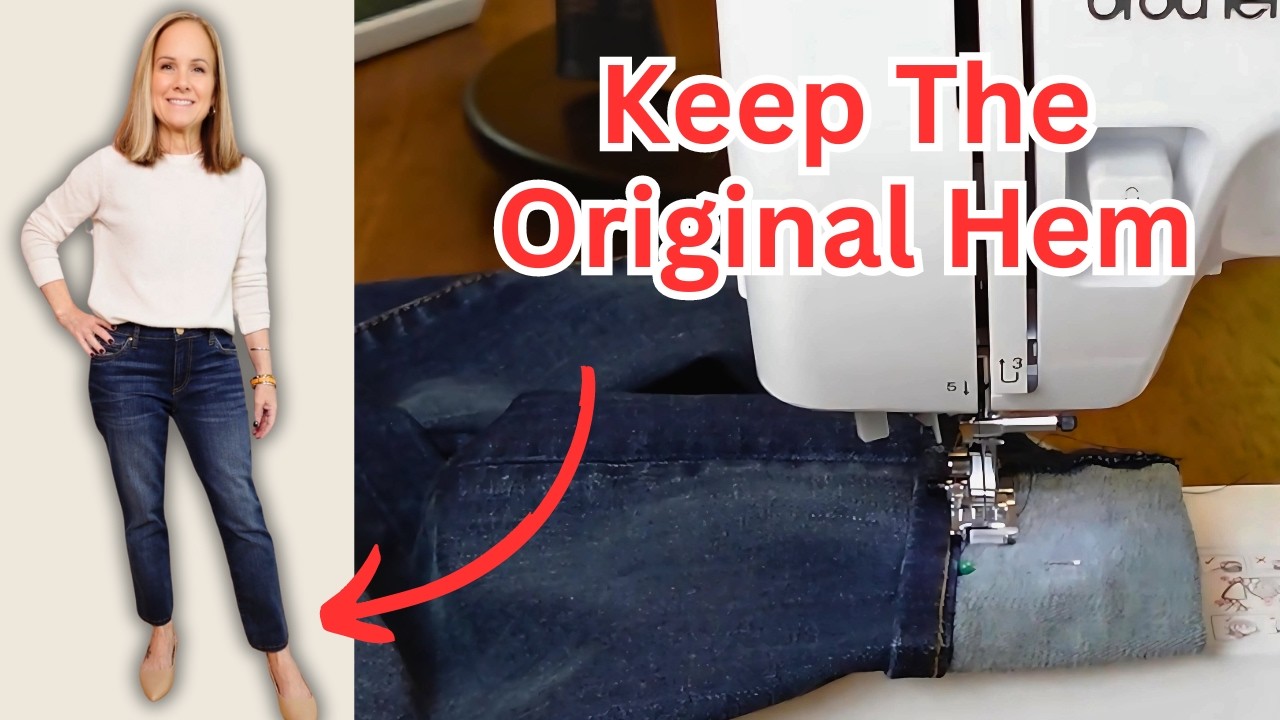 Short Girls Guide to Hemming Jeans Like a Pro! Style Hack! - YouTube