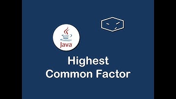 highest common factor in java