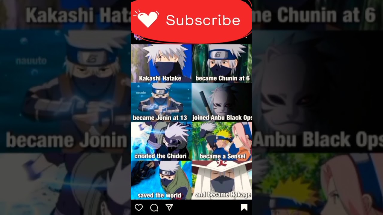 Kakashi Hatake child to Hokage #animeedit #narutoedit #viral #otaku