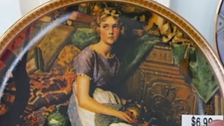 Norman Rockwell Collectible plates ("Dreaming at the attic" and "Off to school")