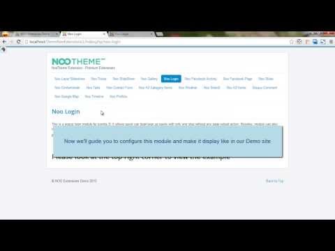 NOOTHEME Extensions - NOO Login Tutorial