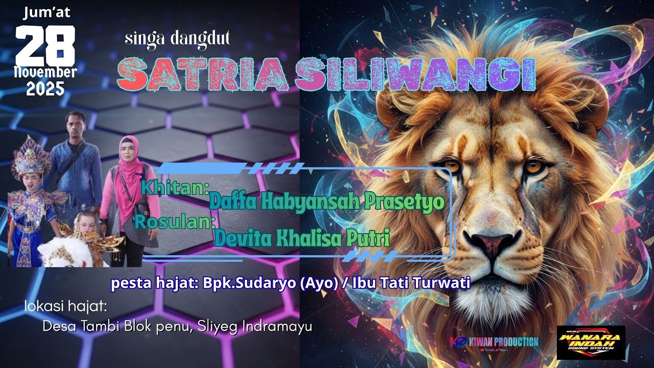 🟢Live NGARAK SINGA DANGDUT SATRIA SILIWINGI HAJAT BPK.SUDARYO/IBU.TATI BLOK PENU DS.TAMBI