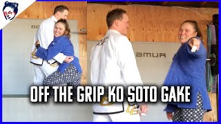 Ronda Demonstrates an Off the Grip Kosoto Gake | Ronda's Dojo #45