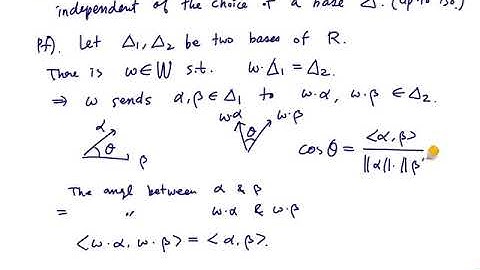 [Lie Groups and Lie Algebras] Lecture 17. Integral and dominant elements