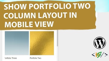 How to Show Two Column Portfolio Items Layout in Mobile View in Avada Theme WordPress | 3 Columns