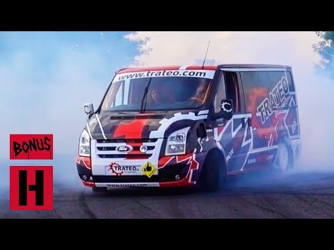 V8 Ford Transit Drift Bus!? Hert and Dan Go For Test Shred