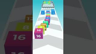 Cube 2048 Runner,3D Merge All Levels gameplay Android ios walkthrough #shorts #games #cube #running screenshot 5