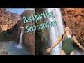 Tif&#39;s SKINCARE SURVIVAL in /  HAVASUPAI FALLS next to Grand Canyon / magical hiking