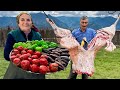 Des lgumes sains et du mouton dlicieux une vraie journe culinaire dans un village azerbadjana