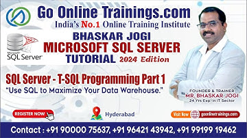 SQL Server - T-SQL Programming Part 1