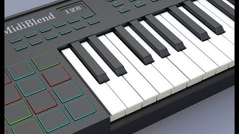 Blender: Modeling a Midi Keyboard Drum Machine