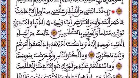 الشطر السادس من «سورة يوسف» للسنة الأولى باكالوريا